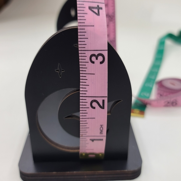 Display Stand Moon and Bat Shelf Book Stand Crystal Display Shelf 8×3 inches - Picture 12 of 15